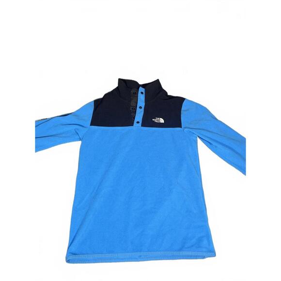 The North Face TKA Glacier Snap Neck Boys XLTG Fleece Pullover Jacket - Picture 1 of 9